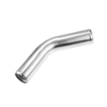 Imagem de A ABSOPRO Tubo universal de liga de alumínio para carro de 45 mm 4,4 cm OD 10.2 cm 100 mm comprimento da perna tubo intercooler curva 45 graus cotovelo admissão de ar tubulação - pacote com 1 item de