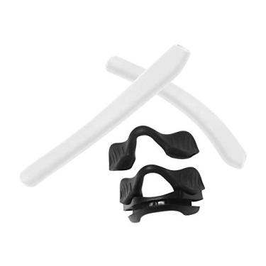 Imagem de Trushell Mais de 20 opções de kits de borracha/substituição de lente para óculos de sol OO9383 OAKLEY EVZero Pitch, Rubber Kits - White, EVZero Pitch