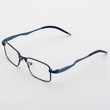 Imagem de Armação Óculos de Grau Masculino Alumínio Retangular Luigi- Óculos Sun