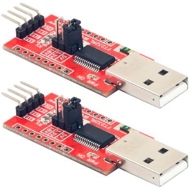 Imagem de risingsaplings 2 peças FT232RL placa breakout interruptor fácil 1,8 V 3,3 V 5 V tipo A macho USB para adaptador conversor serial TTL