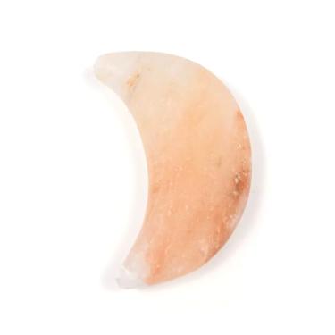 Imagem de QYLHH Conjunto de pedras de massagem com sal do Himalaia em forma de lua para massagem a frio, kit de pedras quentes para spa facial