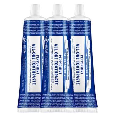 Imagem de Pasta de Dente Dr. Bronner's All-One Peppermint - Pacote com 3 Unidade