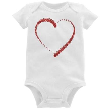 Imagem de Body Bebê Matrioska Coração - Foca na Moda, Branco, GG