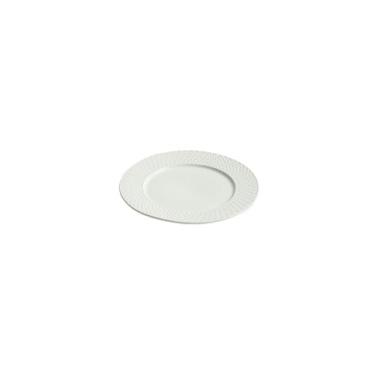 Imagem de Prato de cerâmica de relevo criativo, prato de massa de bife ocidental branco doméstico - 21,6 cm