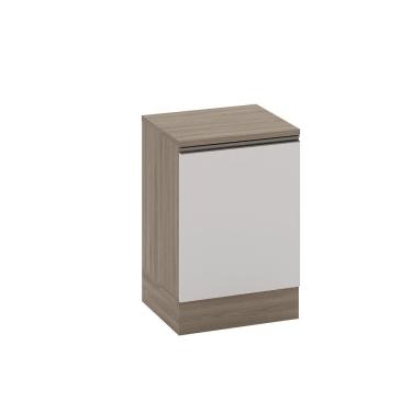 Imagem de  Balcão 58cm 1 porta com tampo Etna - Carvalho OAK/Off White Poliman