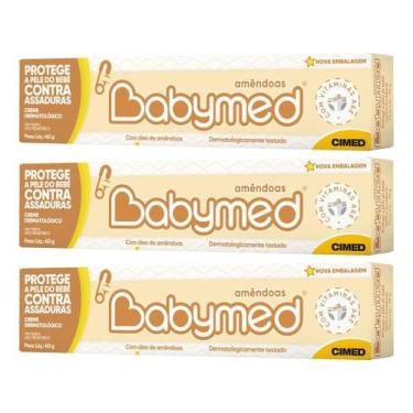 Imagem de Kit 3 und Pomada Babymed Amêndoas 40g - Cimed