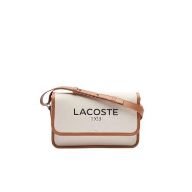 Imagem de Lacoste Bolsa transversal transversal com aba, Bronzeado natural, One Size
