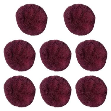 Imagem de YWJLQH Limpeza de pano para robô de limpador de janelas, tampa de substituição, lavável para janela de vidro, Red Brown 8 Peças