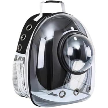 Imagem de Mochila Astronauta para Pets | Visão Panorâmica | Gatos e Cachorros | Aprovada Airline e Respirável (Preto)