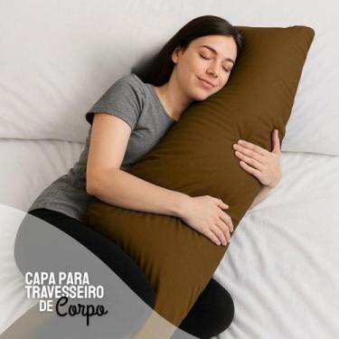 Imagem de Capa p/ Travesseiro de Corpo Impermeável 50x140cm Com Zíper Coloridas 