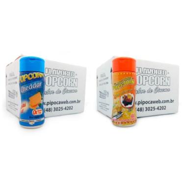 Imagem de Temperos Para Pipoca Cx 12 Un - Cheddar E Molho Mexicano - Flavored Po
