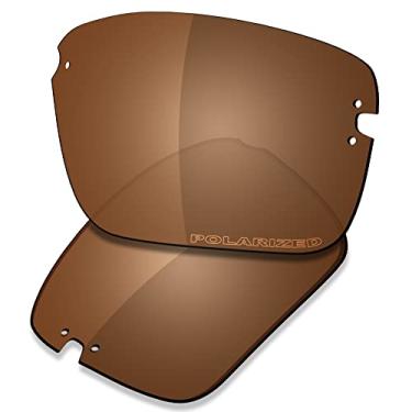 Imagem de SAUCER Lentes de reposição premium compatíveis com óculos de sol Costa Del Mar Galveston 06S9073 High Defense - marrom âmbar polarizado