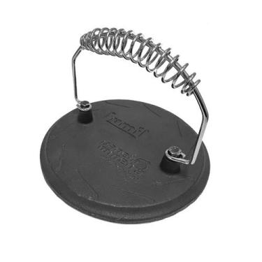 Imagem de Prensador Redondo Grill Alça de Espiral Panela Mineira 19cm