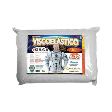 Imagem de Kit de 2 Travesseiros Nasa Viscoelástico Macio - MarcByan