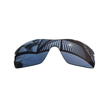 Imagem de MYCOURAG Lentes de reposição polarizadas com proteção UV para óculos de sol Oakley Radar Pitch – Revestimento espelhado de titânio polarizado