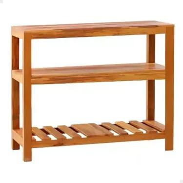 Imagem de Aparador Ilha Bancada 1M Madeira Maciça Natural