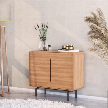 Imagem de Buffet para Sala de Jantar 2 Portas Otto Espresso Móveis Freijo/ Preto