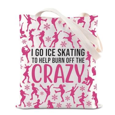 Imagem de KUIYAI Sacola para amantes de patinação no gelo, patinadora, presente para patinadores, presente I Go Ice Skating To Help Burn Off The Crazy Bag, Iceskatingcrazyts-us, middle