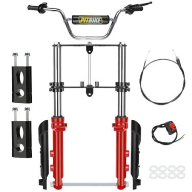 Imagem de CILOYU Kit de reposição de garfo de suspensão frontal para mini bicicleta 7/8 para Monster Mega Moto 80cc 105cc Motovox MBX10 MBX11 Coleman CT100U Baja GMB100 TrailMaster Storm 200 peças de elevação