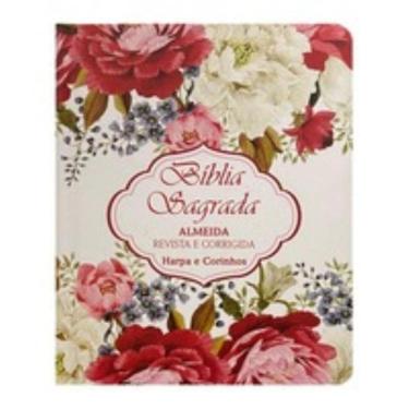 Imagem de Bíblia L. maior capa dura ppm arc full color c/ harpa - arranjo flores