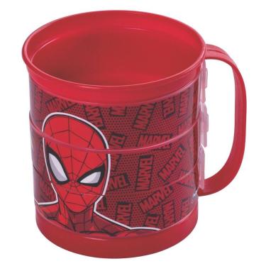 Imagem de Caneca Infantil divertida Homem Aranha 360ml Plasutil ref.14461