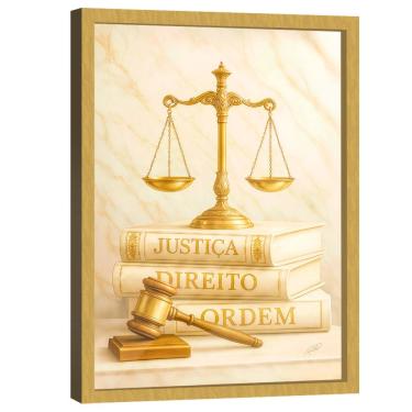 Imagem de Quadro Decorativo Justiça, Direito e Ordem