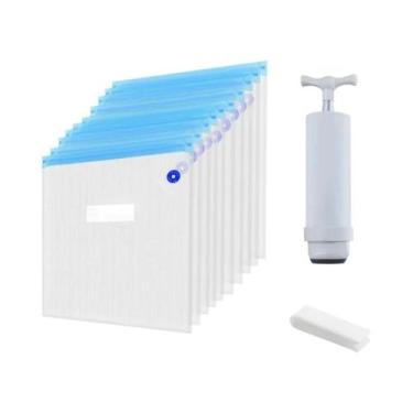 Imagem de Saco De Ar Selado a Vácuo Reutilizável 1-20pcs Embalagem Resistente À 