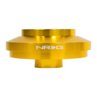 Imagem de NRG Innovations Cubo curto para volante estilo corrida, eixo de direção de alumínio bloqueável, adaptador de liberação rápida padrão de parafuso de 6 x 70 mm, compatível com 03-14 Ford/Mazda/Lotus