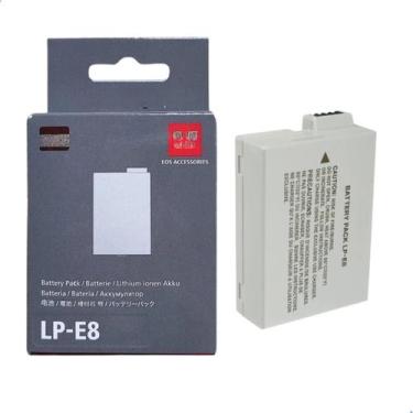 Imagem de Bateria LPE8 Recarregável Para Câmeras Canon EOS 550D 600D 650D 700D T