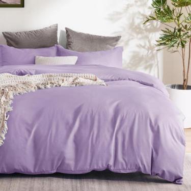 Imagem de Capa de edredom Bedsure Orchid Bloom Queen Size com 2 fronhas