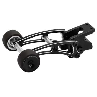 Imagem de Kokiya Acessório para Cabeça E Roda de Carro RC, Fácil de Instalar, Atualização Leve, Liga de Alumínio, Peça para Carro RC, Barra de Roda para 1/14 14210, Preto