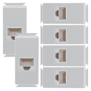 Imagem de Kit 6 Módulo Aria Rede De Dados Rj45 Cat6 Tramontina