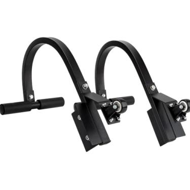Imagem de Estabilizador de escada e gancho Escadas universais para telhado com braço de extensão de 12 m, almofadas de borracha antiderrapantes, equipamento de segurança de escada resistente curto