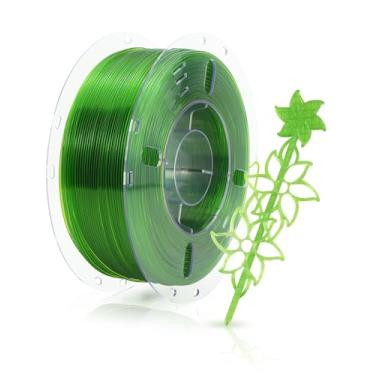 Imagem de FilaBees Filamento transparente PETG transparente 1,75 mm, filamento de impressora 3D de alta resistência PETG rápido para impressão rápida e de alta precisão, filamento de impressão 3D de melhor