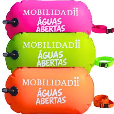 Imagem de Bóia de natação para águas abertas, nadadores e triatletas – luz de alta visibilidade e flutuação visível para treinamento seguro e corrida (Laranja)