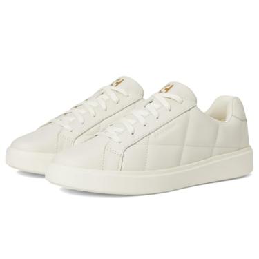 Imagem de Cole Haan Tênis feminino Grand Crosscourt Daily, Couro acolchoado marfim/marfim, 40