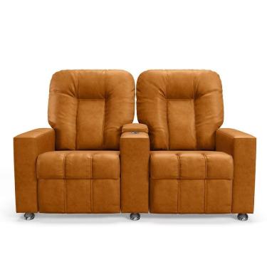 Imagem de Poltrona do Papai Reclinável Manual 2 Lugares Sala de Cinema Romeo F05 Facto Whisky - Lyam Decor