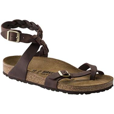 Imagem de Sandália feminina Birkenstock Yara trançada, Habana Oiled Leather, 5-5.5