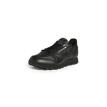 Imagem de Reebok Tênis masculino clássico de couro, EUA - preto, 39