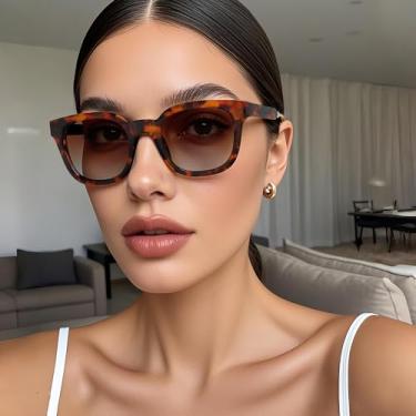 Imagem de Óculos de sol clássicos para mulheres, homens, retrô, feminino, óculos de sol modernos de golfe, Tartaruga