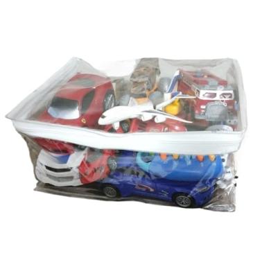Imagem de Kit 10 Saco Organizador De Brinquedos Guarda Roupas Multiuso Com Zíper