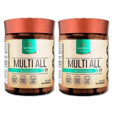 Imagem de 2x Multi All Multivitamínico - Nutrify 60 cápsulas-Unissex