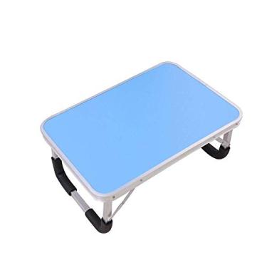 Imagem de Mesa de cama ajustável para laptop, mesa de pé portátil, pernas dobráveis, suporte de leitura para sofá e sofá de chão, bandeja de café da manhã, elevador de computador