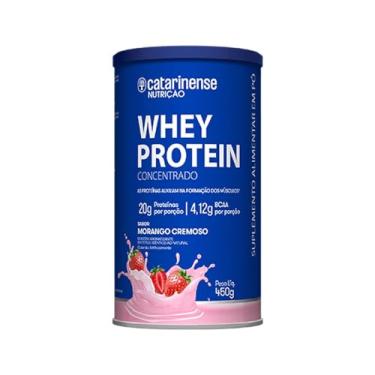 Imagem de Whey Protein Concentrado - 450g Morango - Catarinense Nutrição