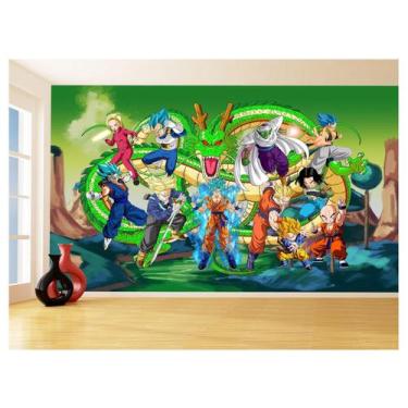 Imagem de Papel De Parede Dragon Ball Goku Vegeta Anime 3,5M Dbz268 - Você Decor