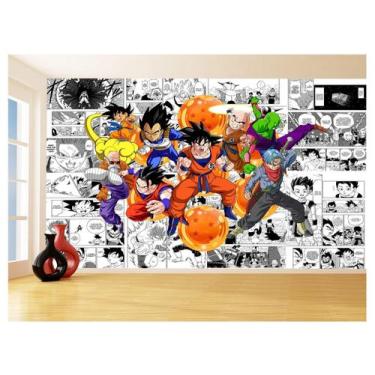 Imagem de Papel De Parede Dragon Ball Goku Vegeta Anime 3,5M Dbz221 - Você Decor
