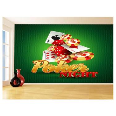 Imagem de Papel De Parede 3D Salão De Jogos Cartas Poker 3,5M Jcs41 - Você Decor