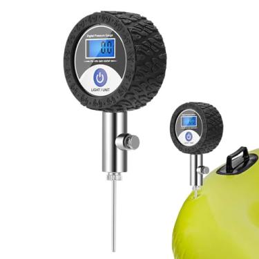 Imagem de Bomba de bola | Bomba de enchimento portátil para bicicleta de estrada, compressor preciso para mecânica, construção de pneus, vôlei, basquete, bicicleta ao ar livre, casa, fazenda, futebol