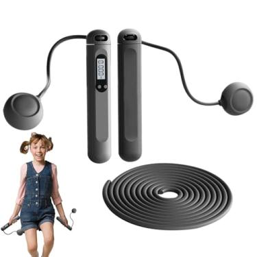 Imagem de Corda de pular sem fio – Corda de pular inteligente com balcão, equipamento de ferramenta de treino profissional para academia interna, casa, crianças, adultos, homens e mulheres