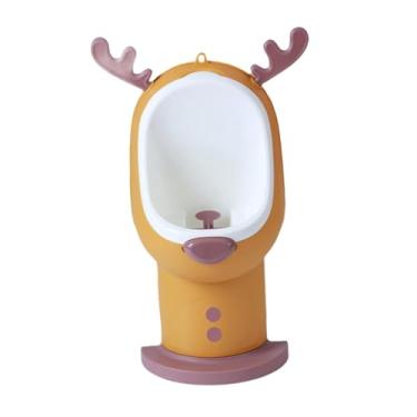 Imagem de menolana Mictório para treinamento de penico em pé, com altura ajustável, prático e removível, para treinamento de penico, Laranja